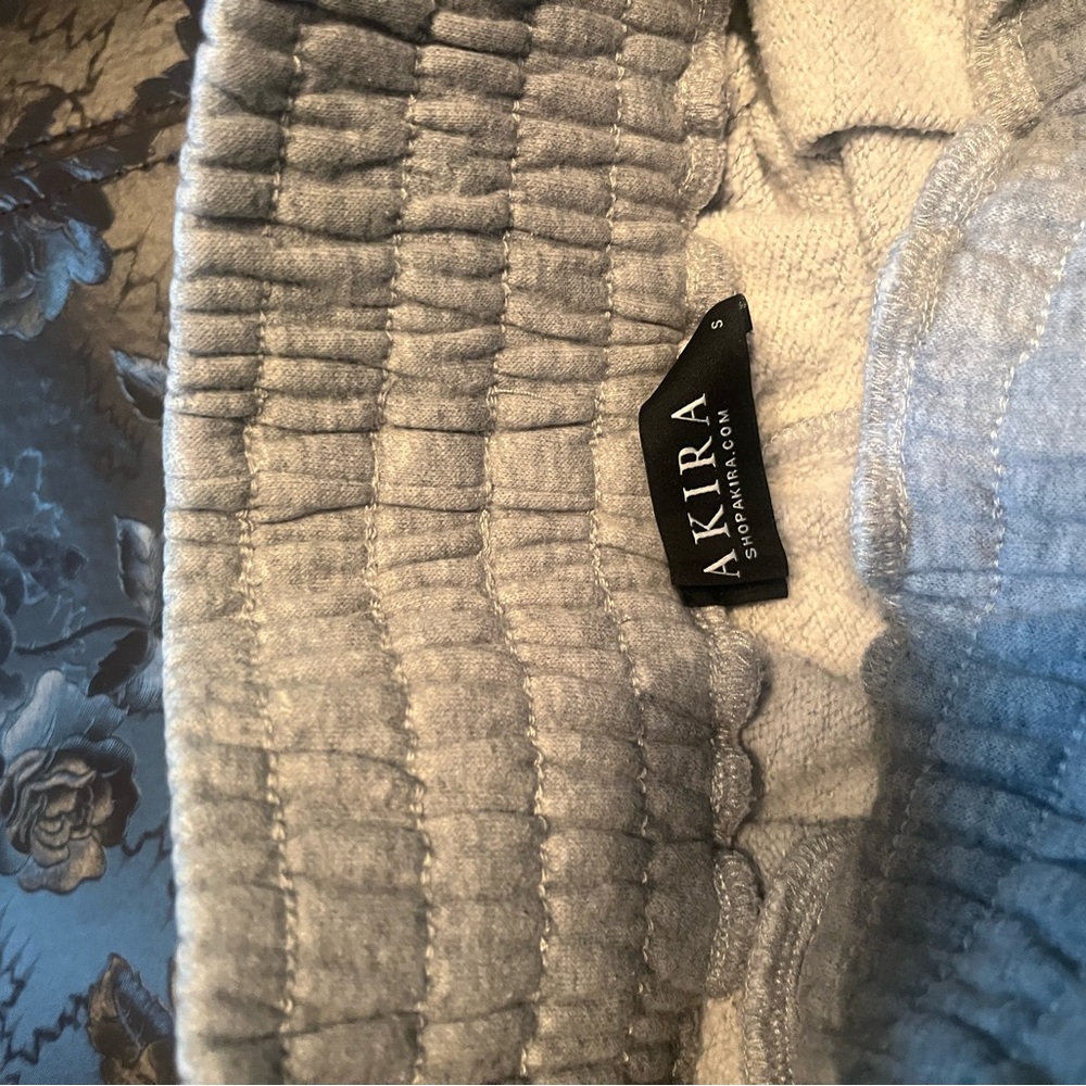 AKIRA Light Gray high rise sweat shorts